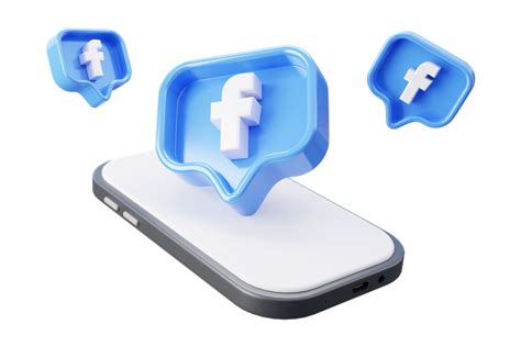 77 3d Facebook Logo Social Media Illustrations Free In Png Blend