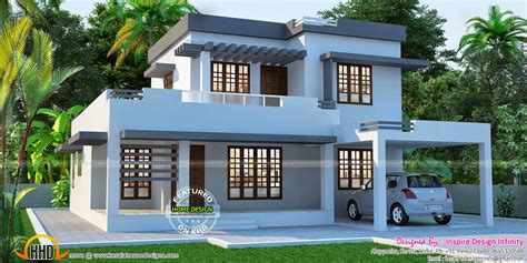 Beautiful Flat House Exterior Kerala Home Design And Floor Plans 9k