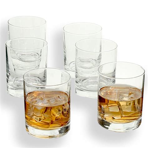 Rock Style Old Fashioned Whiskey Glasses 11 Oz100 Short Glasses For