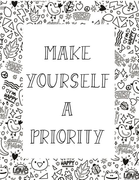 50 Best Printable Inspirational Quote Coloring Pages World Of Printables