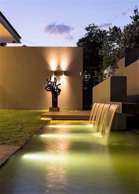 Amazing Modern Ideas For Garden Waterfalls In 2020 Waterfall Design