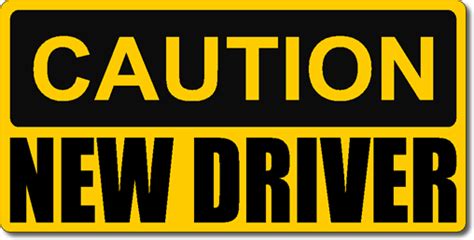 Caution New Driver Magnetic Car Sign