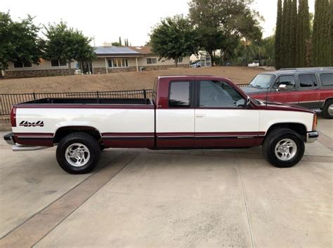 1988 Gmc Sierra 2500 4x4 57 V8 Extended Cab Long Bed Classic Gmc