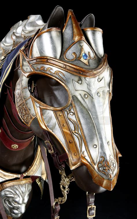 It doesn't affect the mount's stats, but it does let you customize its appearance. King Llane's (Dominic Cooper) Horse Armor on Stand-in ...