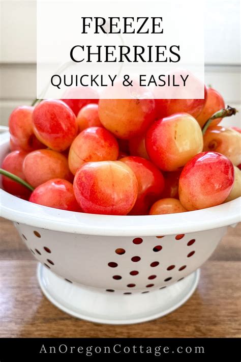 How To Freeze Cherries And How To Use Them An Oregon Cottage