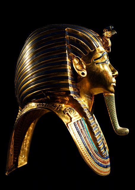 Tutankhamun Mask Side Ancient Egyptian Artwork Ancient Egyptian