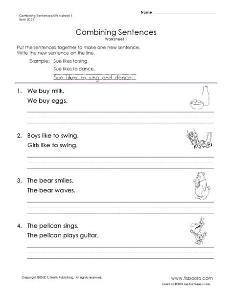 Sentence Fragment Third Grade Worksheet