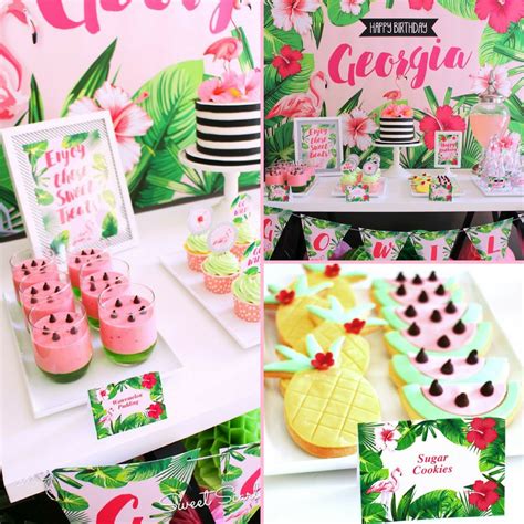Tropical flair is all the rage in fashion at the moment, but if you're feeling like the beach or hawaii theme is a bit played out, there's a fun alternative. Festive Flamingo Birthday Party - Birthday Party Ideas ...