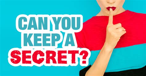 can you keep a secret quiz