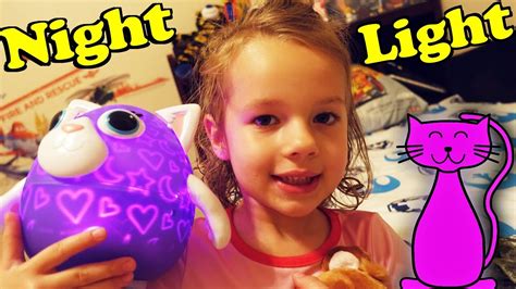 Best Bedtime Routine Ever Playing With Playbrites Kitty Cat Night Light For Ava Youtube