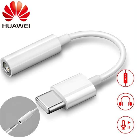 Huawei 100 Original Type C 35 Jack Earphone Cable Usb C To 35mm Aux