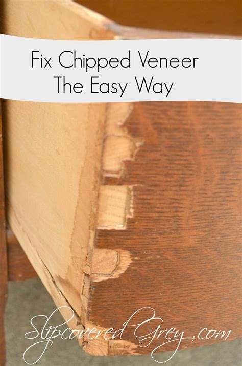 It will present evidence of cuts, burns, peeling, chipping, staining, etc. Fix Chipped Veneer The Easy Way | Laminate furniture, Wood ...
