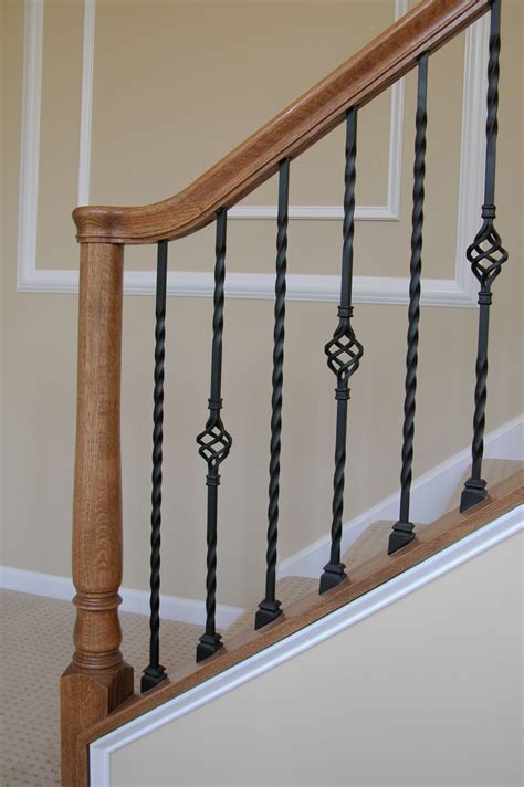 This Staircase Design Was Created Using Twist Series Balusters The Long Single Twist