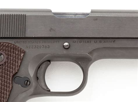 Wwii Era Colt Model 1911 A1 Semi Automatic Pistol