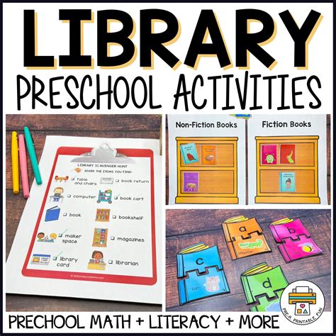 Library Fun Preschool Activity Pack