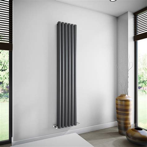 Brenton Oval Double Panel Vertical Radiator 1800 X 360mm Vertical