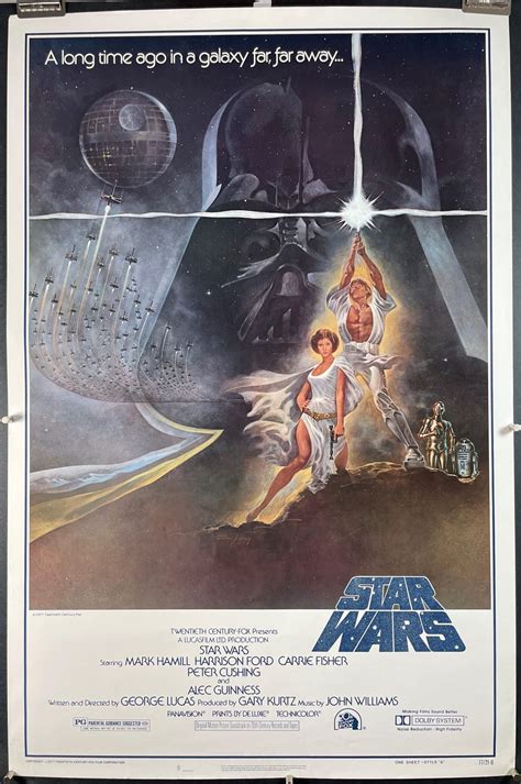 Star Wars Original Rolled Style A First Printing Movie Poster Rare