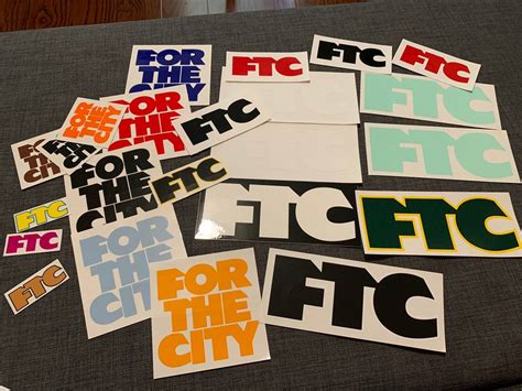 Ftc Ftc Logo Stickers Grailed