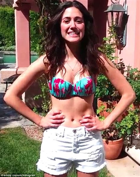 Emmy Rossum Takes Ice Bucket Challenge In Bikini As Grey S Anatomy Cast