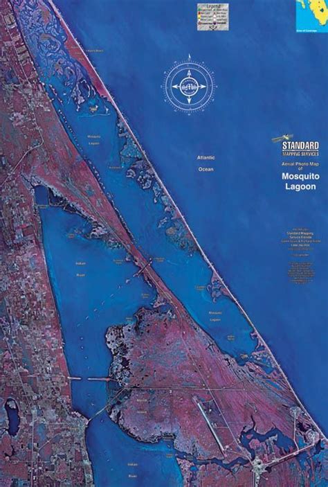 Mosquito Lagoon Map North Indian River Lagoon Map Indian River