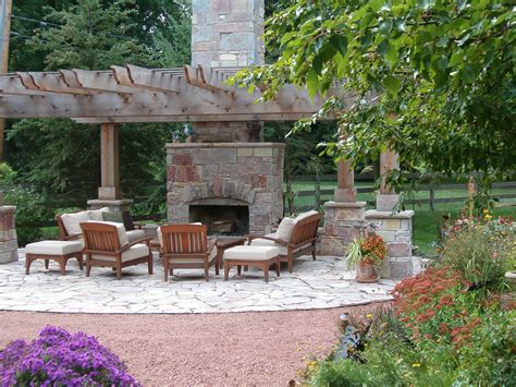 Fireplace And Pergola By Kinsella Landscape Outdoor Fireplaces