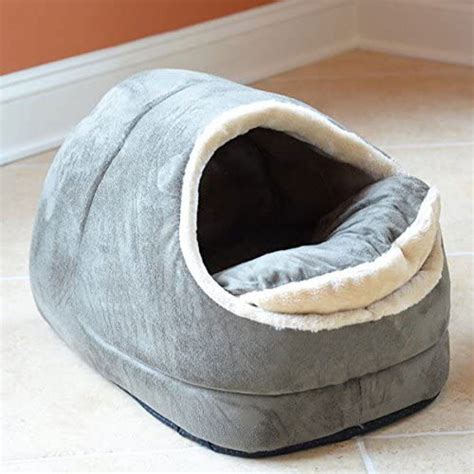 Indoor Suede Kitty Cat Bed Hut