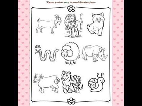 Lembar Kerja Anak Tk Tema Binatang Ternak - Worksheet Menulis Untuk