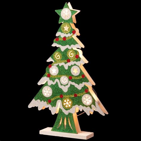 National Tree Company Pre Lit 17 In Wooden Christmas Tree