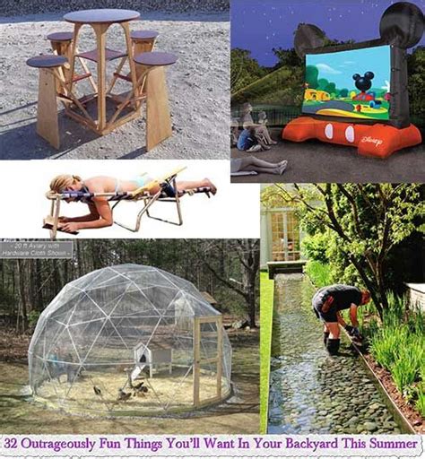 32 Outrageously Fun Things Youll Want In Your Backyard This Summer