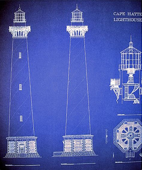 Check spelling or type a new query. Cape Hatteras North Carolina Lighthouse 1870 Blueprint Plan 24"x18" PlanB (265b)