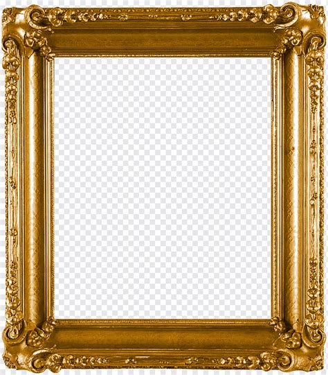 Gold Color Frame Frames Golden Frame Image File Formats Golden Frame Rectangle Png Pngwing