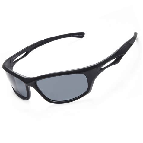 polarized sports sunglasses unbreakable grey lens on matte black frame cn17z9tn02m
