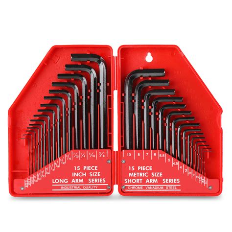 Buy Hi Spec Pc Imperial SAE Metric Hex Allen Key Wrench Set Short And Long Arms With