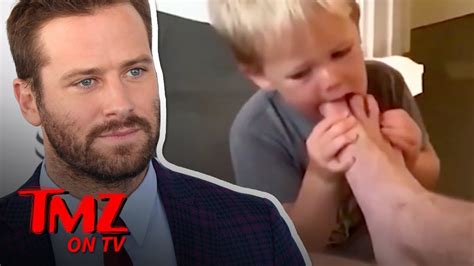 Armie Hammer Lets Son Suck On His Toes Wife Responds To Backlash Tmz