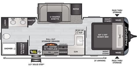 Keystone Passport Grand Touring Travel Trailer Floorplans Genuine RV Store