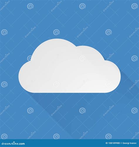 Flat Simple Vector Cloud Stock Vector Illustration Of Climate