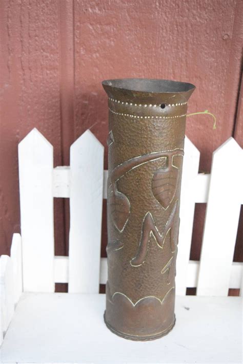 Ww1 Trench Art Vase Trench Art Military Art Historical Art Etsy