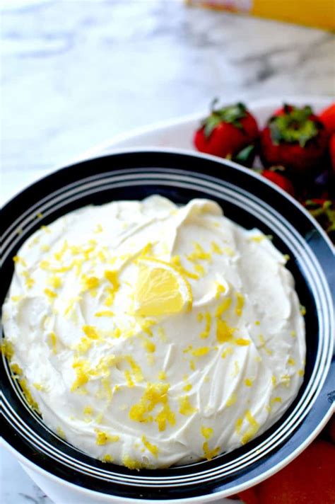 Easy Lemon Cheesecake Dip Stylish Cravings Recipes