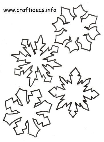 Perfect giant snowflake templates for themed parties or holiday decor! (S) SHRINKY DINKS on Pinterest | Snowflake Template ...