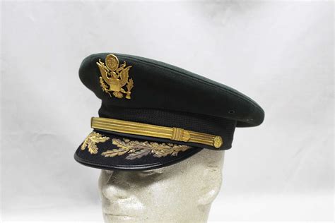 Us Army Field Grade Officer Visor Cap Size 7 Hu1193 Time Traveler