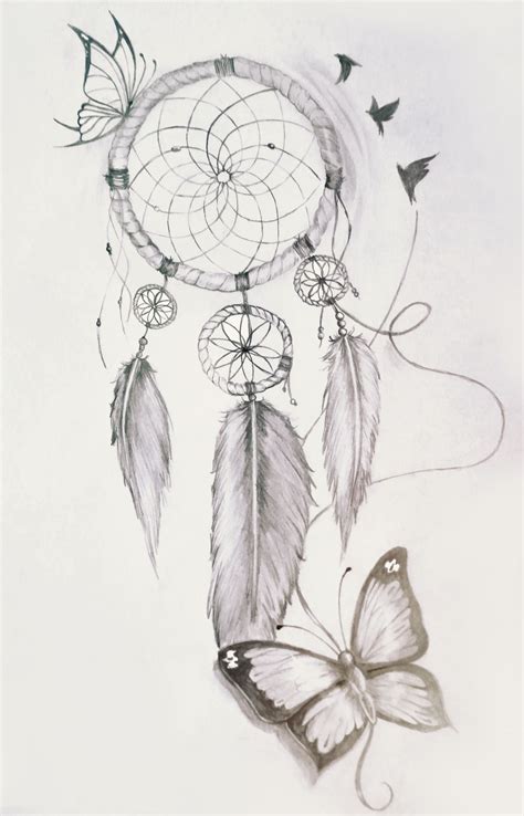 Dreamcatcher Tattoos With Birds Drawings ~ Anime Mania