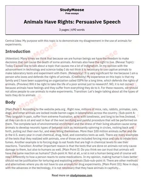 Top 113 Do Animals Have Rights Essay