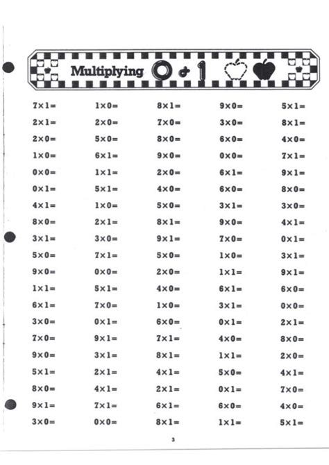Multiplication 0 5 Worksheets