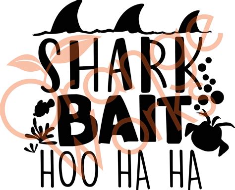 Shark Bait Cut File Svg Finding Nemo Cutfile Gift Present Etsy Hong Kong