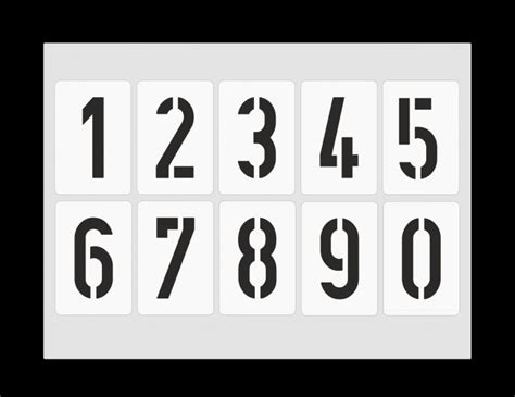 Alle schablonen können auch je nach wunsch vergrößert oder verkleinert werden. Wand-Mal-Motiv-Schablonen Druck einzelne Zahl Nr. 0-9 Ziffern, Nummer Zahlenschablone |hobby ...