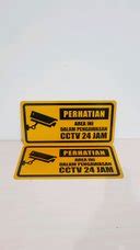 Jual Rambu Pengawasan CCTV Kotak 20cm X 40cm Plat Alumunium Di Lapak