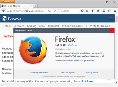 This browser count as one of the best internet browser. Firefox 56.0.1 - Neowin