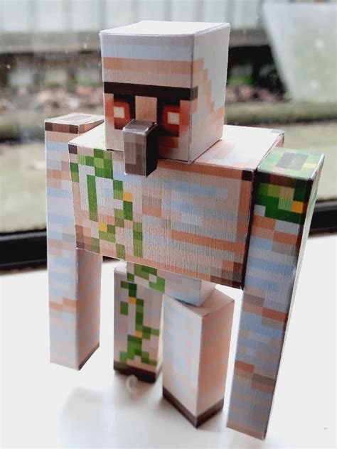 Pixel Papercraft Iron Golem Minecraft Dungeons