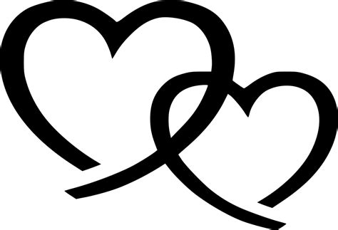 Two Hearts Svg Png Icon Free Download 549609 Onlinewebfontscom