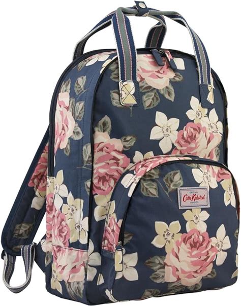 Cath Kidston Matt Oilcloth Multi Pocket Backpack Laptop Rucksack